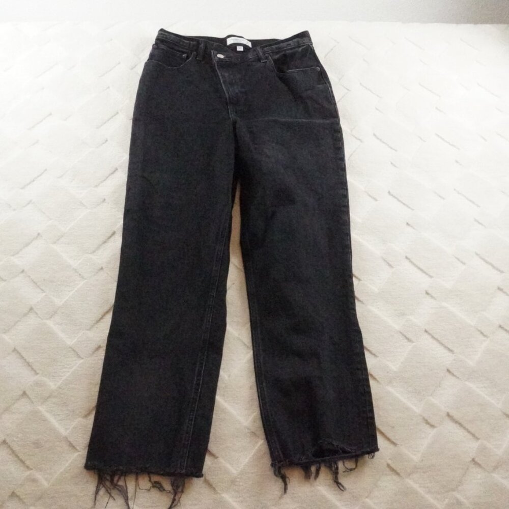 Abercrombie & Fitch Black Straight-Leg Jeans